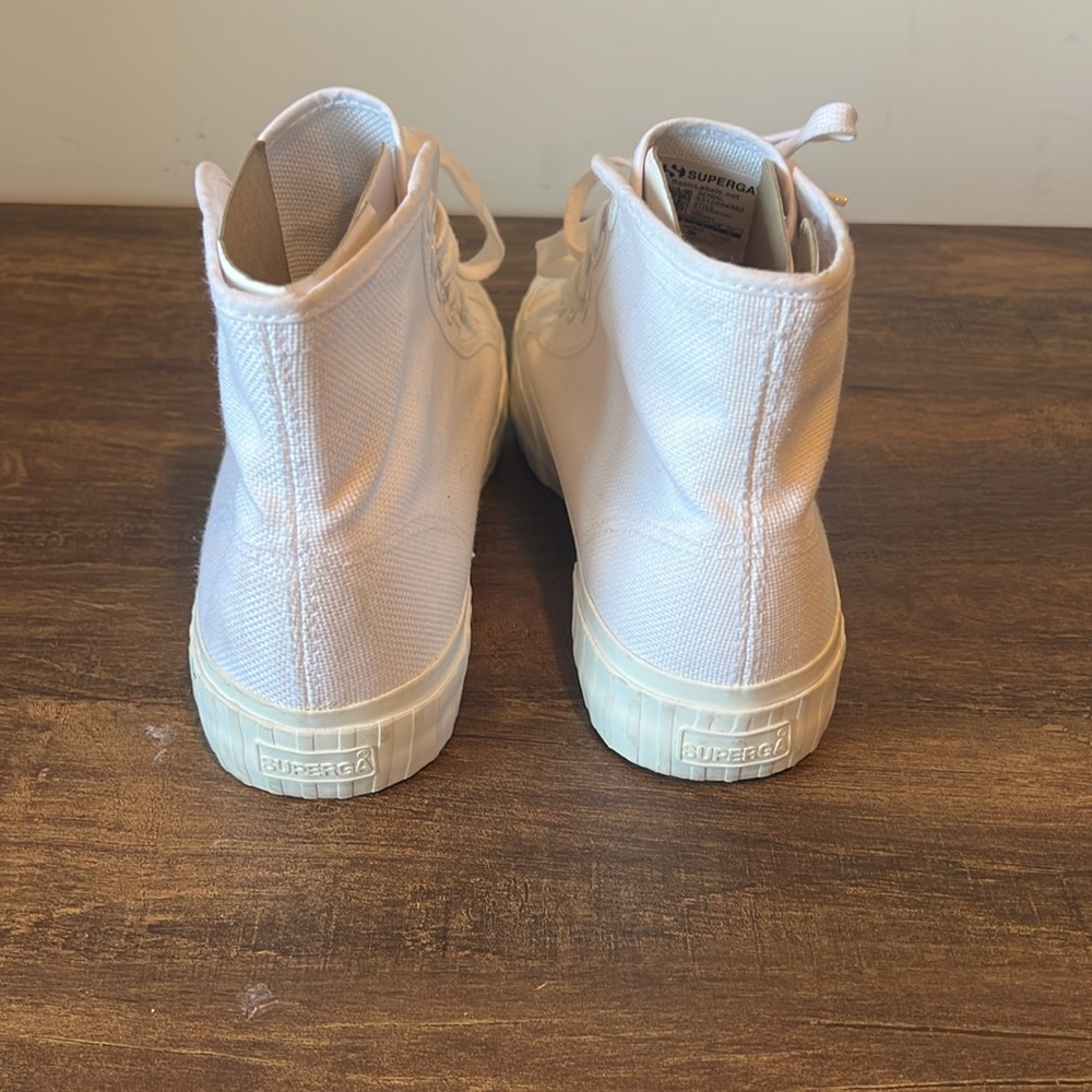Superga high tops. Sz 38. Great used condition. White. - Picture 3 of 5